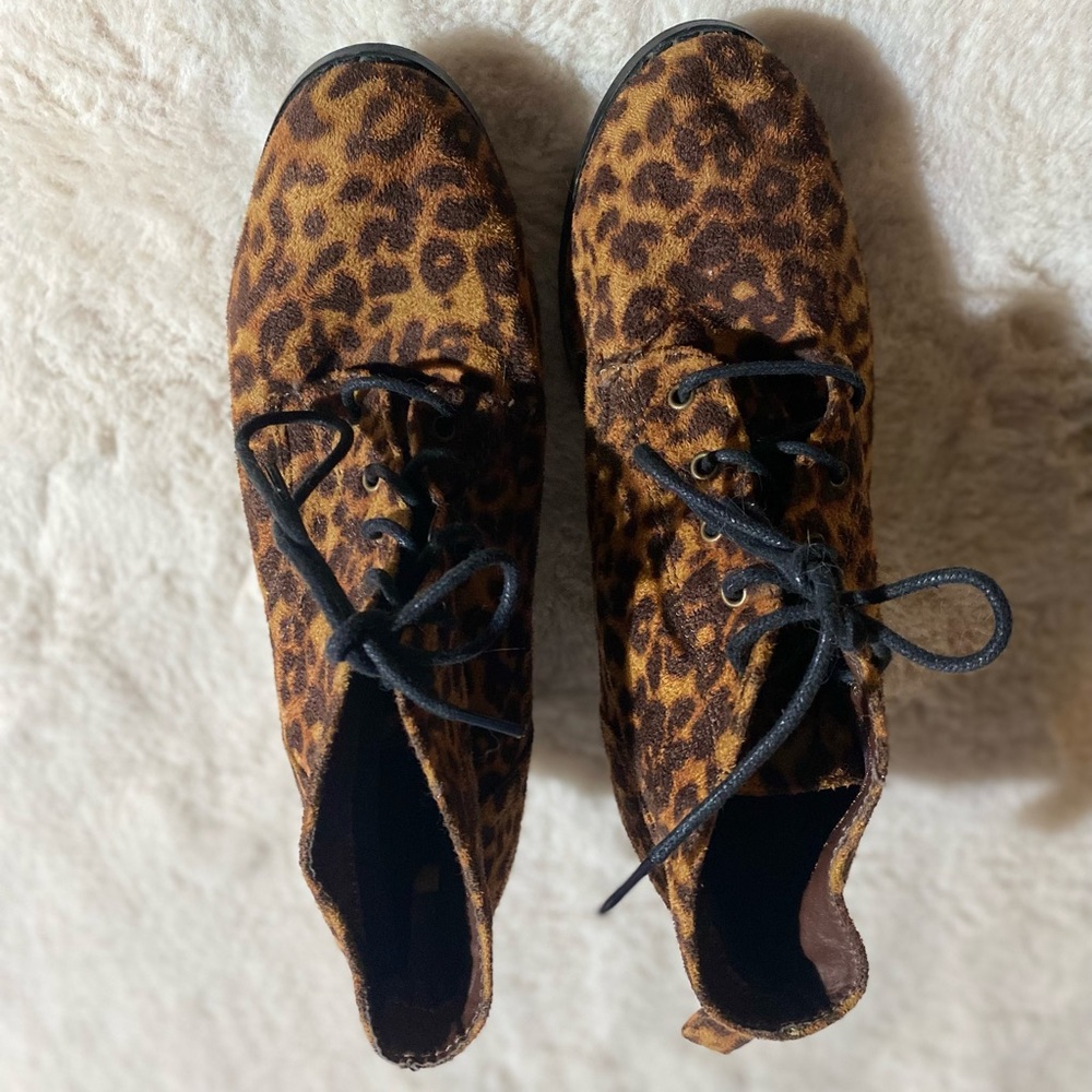 cheetah/leopard print booties
